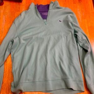 Men’s L Vineyard Vines Quarter zip mint green